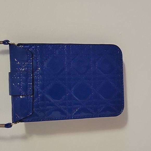 Faux Patent Leather Cross-body Mobile / Cell Phone Clutch - Picture 2 of 8